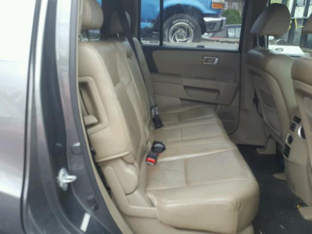 5FNYF48668B035903 - 2009 HONDA PILOT GRAY photo 6