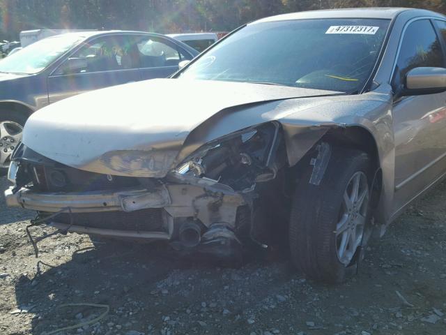 1HGCM66504A078531 - 2004 HONDA ACCORD EX GOLD photo 9