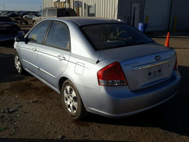 KNAFE121885532003 - 2008 KIA SPECTRA EX SILVER photo 3