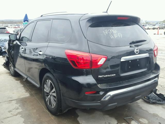 5N1DR2MN8HC699456 - 2017 NISSAN PATHFINDER BLACK photo 3