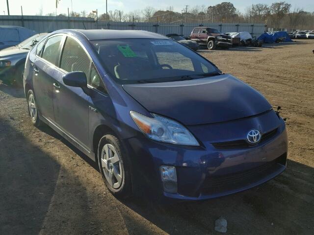 JTDKN3DU0A1123379 - 2010 TOYOTA PRIUS BLUE photo 1