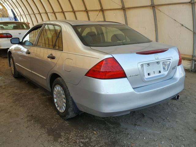 1HGCM56117A010198 - 2007 HONDA ACCORD VAL SILVER photo 3