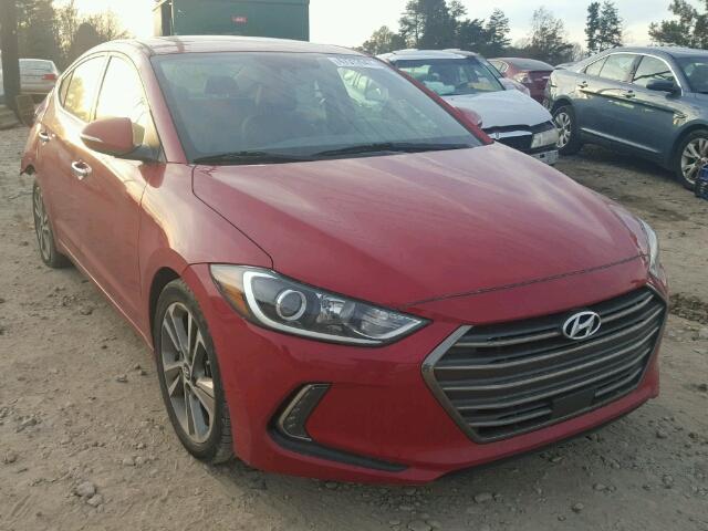 5NPD84LFXHH074851 - 2017 HYUNDAI ELANTRA SE RED photo 1