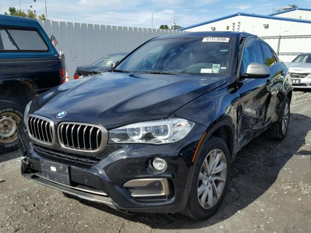 5UXKU2C34H0U28906 - 2017 BMW X6 XDRIVE3 BLACK photo 2