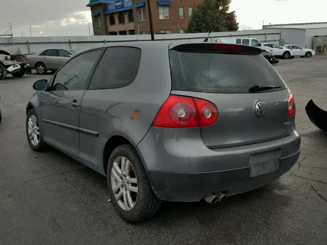 WVWBA71K49W093338 - 2009 VOLKSWAGEN RABBIT GRAY photo 3