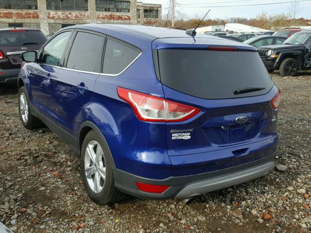 1FMCU9GX6EUD15227 - 2014 FORD ESCAPE SE BLUE photo 3