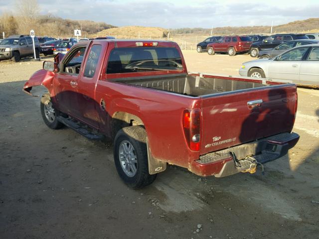 1GCDT19E498154934 - 2009 CHEVROLET COLORADO MAROON photo 3