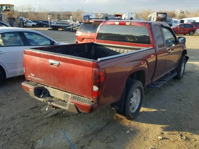 1GCDT19E498154934 - 2009 CHEVROLET COLORADO MAROON photo 4