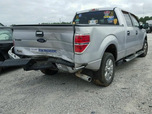 1FTFW1CF7DKG06811 - 2013 FORD F150 SUPER SILVER photo 4