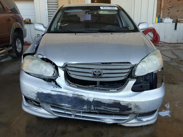 1NXBR32E73Z025575 - 2003 TOYOTA COROLLA GRAY photo 9