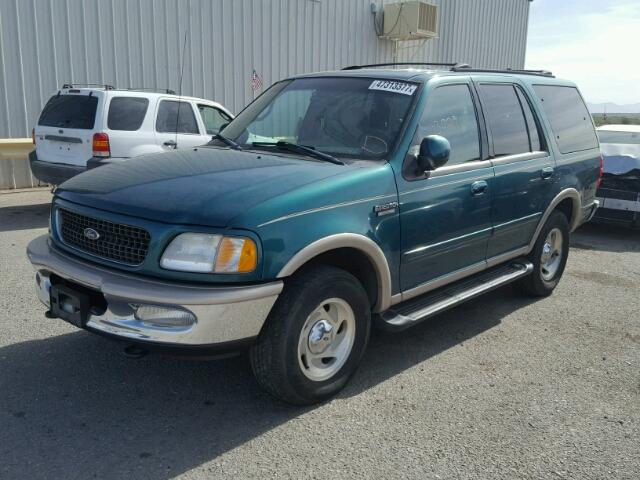 1FMPU18LXWLC36097 - 1998 FORD EXPEDITION GREEN photo 2