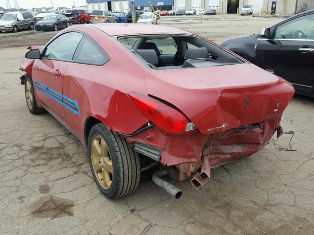 1G2ZH158064151415 - 2006 PONTIAC G6 GT RED photo 3