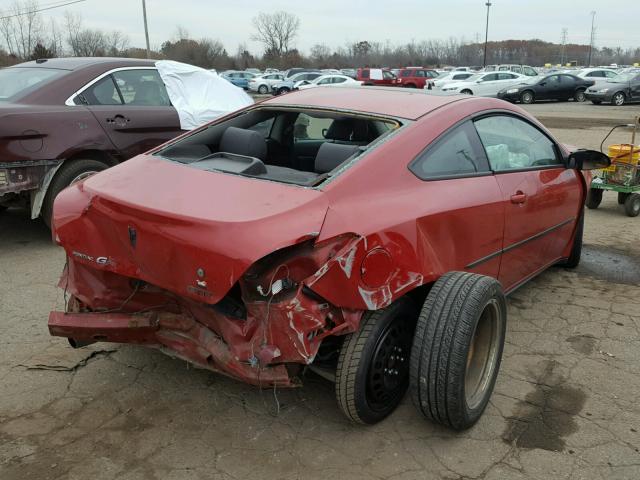 1G2ZH158064151415 - 2006 PONTIAC G6 GT RED photo 4