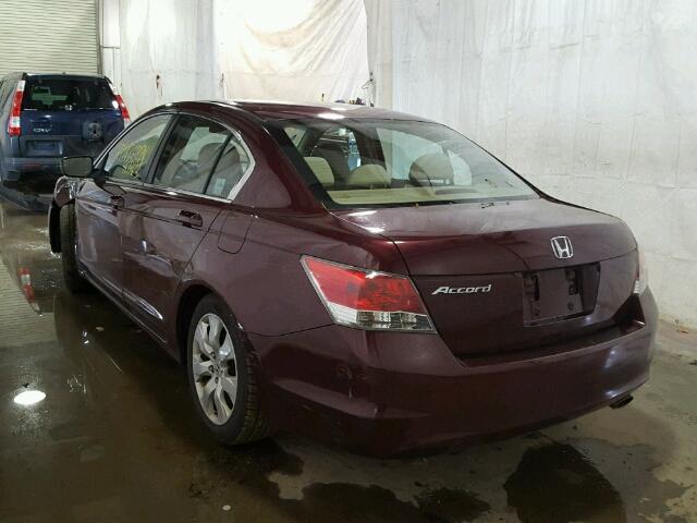 1HGCP26739A023807 - 2009 HONDA ACCORD EX MAROON photo 3