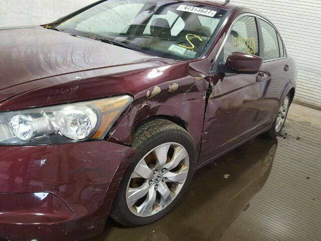 1HGCP26739A023807 - 2009 HONDA ACCORD EX MAROON photo 9