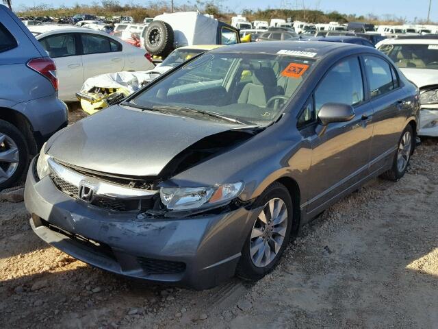 1HGFA16879L014341 - 2009 HONDA CIVIC EX GRAY photo 2