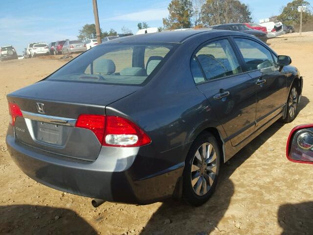 1HGFA16879L014341 - 2009 HONDA CIVIC EX GRAY photo 4