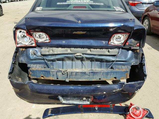 1G1ZH57B59F182835 - 2009 CHEVROLET MALIBU 1LT ლურჯი ფოტო 9