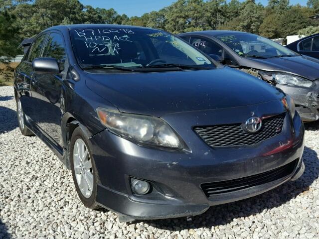 1NXBU4EE3AZ306463 - 2010 TOYOTA COROLLA BA GRAY photo 1