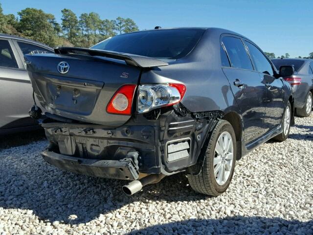 1NXBU4EE3AZ306463 - 2010 TOYOTA COROLLA BA GRAY photo 4