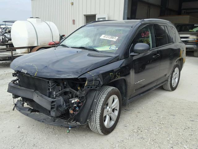 1C4NJCBA1HD124258 - 2017 JEEP COMPASS SP შავი ფოტო 2