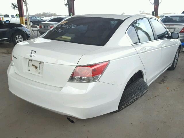 1HGCP26478A021949 - 2008 HONDA ACCORD LXP WHITE photo 4