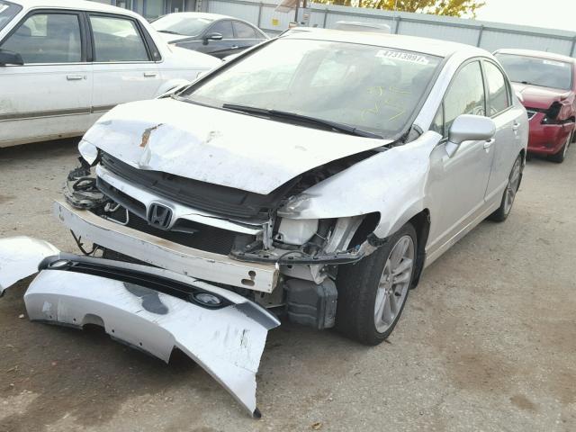 2HGFA55557H716358 - 2007 HONDA CIVIC SI SILVER photo 2