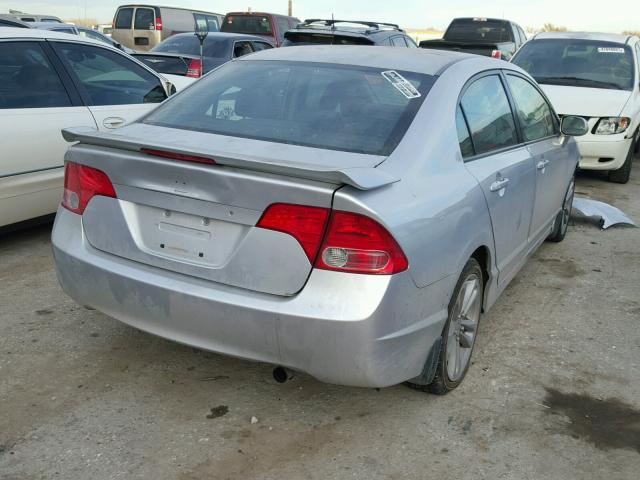 2HGFA55557H716358 - 2007 HONDA CIVIC SI SILVER photo 4