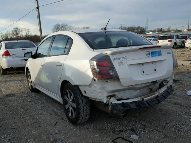 3N1AB6AP4BL720682 - 2011 NISSAN SENTRA 2.0 WHITE photo 3