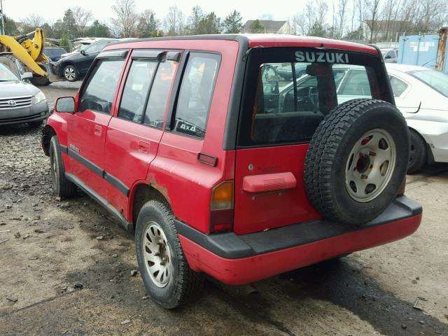 2S3TD03V2V6401283 - 1997 SUZUKI SIDEKICK J RED photo 3