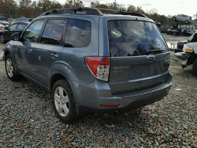 JF2SH6CC1AH760243 - 2010 SUBARU FORESTER 2 BLUE photo 3