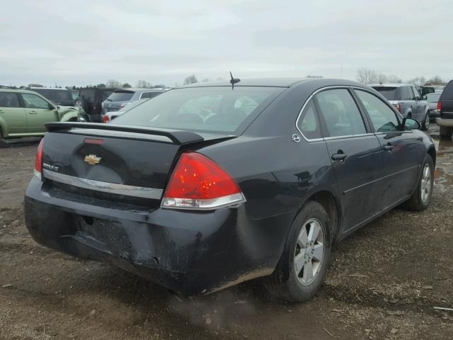 2G1WT58N789274773 - 2008 CHEVROLET IMPALA LT BLACK photo 4