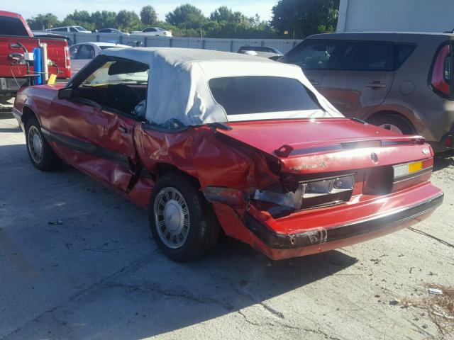 1FABP2732GF271266 - 1986 FORD MUSTANG LX RED photo 3