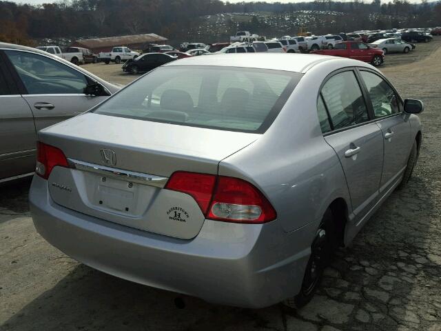 19XFA1F91BE027835 - 2011 HONDA CIVIC EXL SILVER photo 4