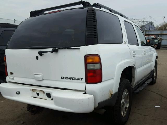 1GNEK13Z03R207687 - 2003 CHEVROLET TAHOE K150 WHITE photo 4