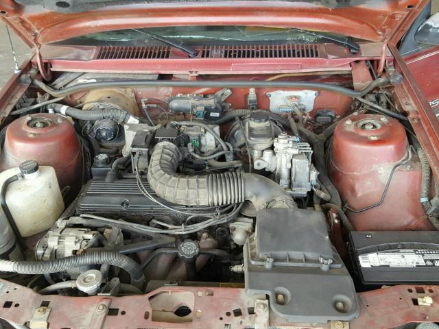 1G1JC5440N7169030 - 1992 CHEVROLET CAVALIER V MAROON photo 7