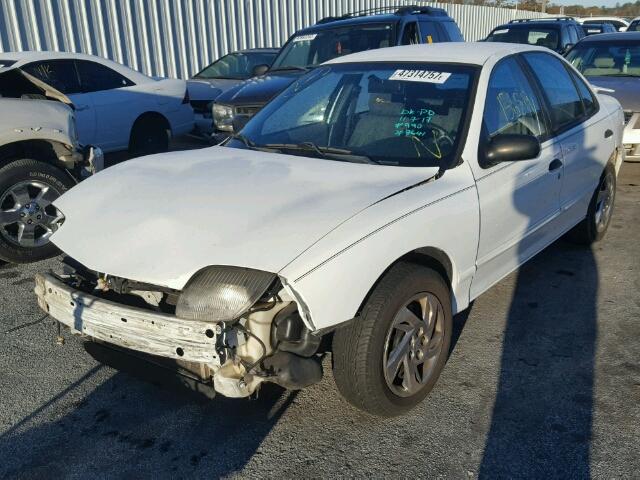 1G2JB5243X7577641 - 1999 PONTIAC SUNFIRE SE WHITE photo 2