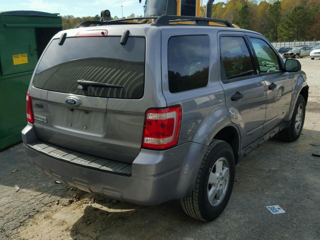 1FMCU03Z38KC45429 - 2008 FORD ESCAPE XLT SILVER photo 4