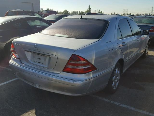 WDBNG70J81A188778 - 2001 MERCEDES-BENZ S 430 SILVER photo 4