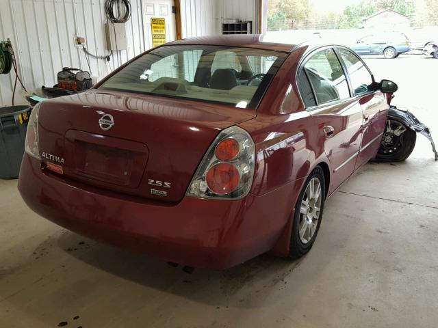 1N4AL11E06N310730 - 2006 NISSAN ALTIMA S RED photo 4