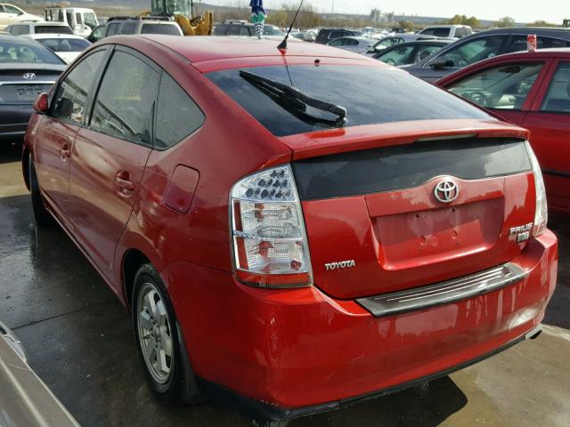 JTDKB20U463153568 - 2006 TOYOTA PRIUS RED photo 3