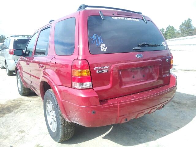 1FMYU94115KB50317 - 2005 FORD ESCAPE LIM BURGUNDY photo 3