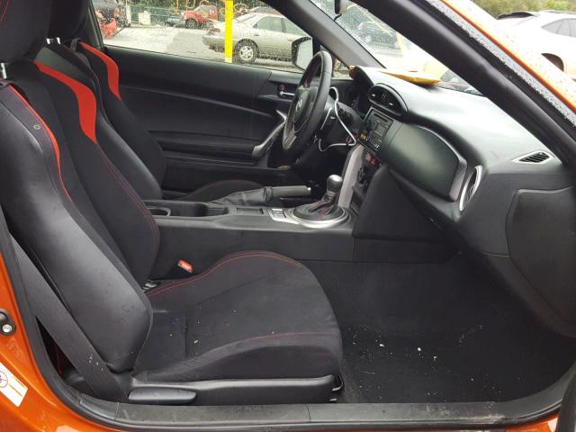JF1ZNAA12D2724004 - 2013 TOYOTA SCION FR-S ORANGE photo 5