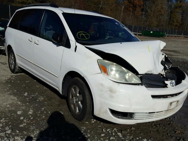 5TDZA23C54S055892 - 2004 TOYOTA SIENNA CE WHITE photo 1