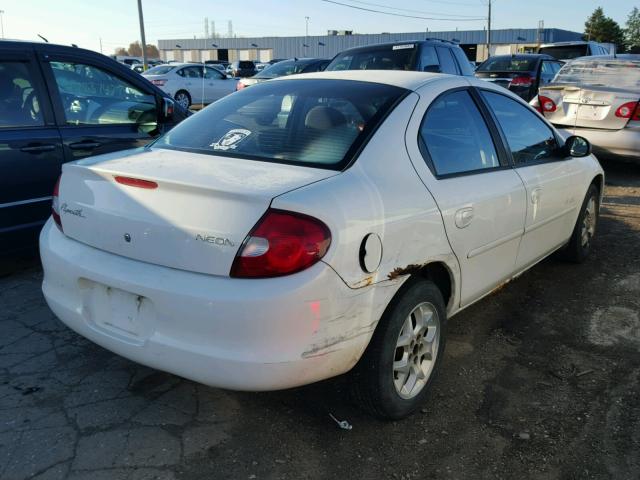 1P3ES46C41D276734 - 2001 PLYMOUTH NEON BASE 白色 照片 4