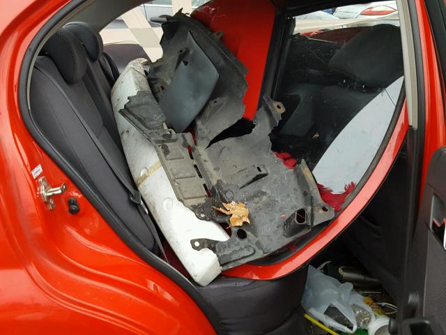 KL1TD56698B274198 - 2008 CHEVROLET AVEO BASE წითელი ფოტო 6