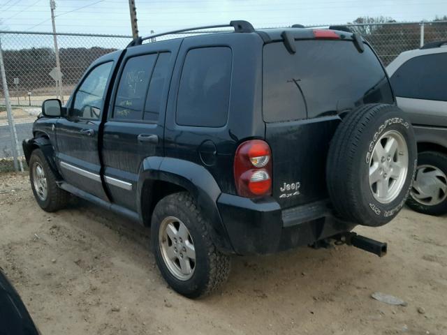 1J4GL58555W615533 - 2005 JEEP LIBERTY LI BLACK photo 3