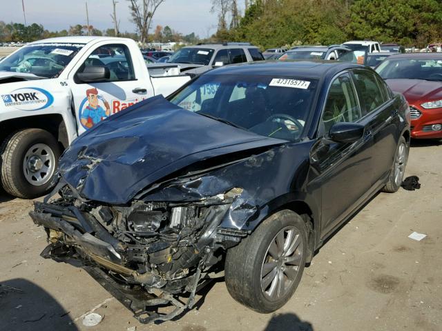 1HGCP2F71CA063083 - 2012 HONDA ACCORD EX BLACK photo 2