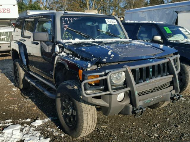 5GTDN13E078245272 - 2007 HUMMER H3 BLACK photo 1