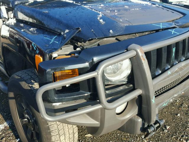 5GTDN13E078245272 - 2007 HUMMER H3 BLACK photo 10